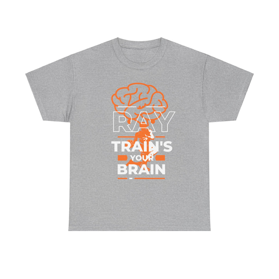 New 🔥 🔥 🔥 "RAy TRaiNs ThE BrIaN" Unisex Heavy Cotton Tee