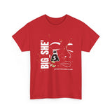 New The BIG SHE' "FACE UP"Unisex Heavy Cotton Tee