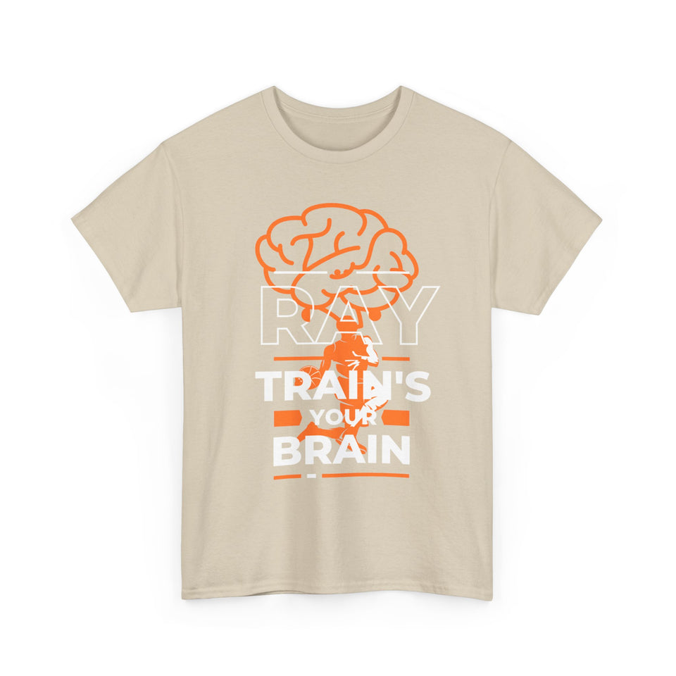 New 🔥 🔥 🔥 "RAy TRaiNs ThE BrIaN" Unisex Heavy Cotton Tee