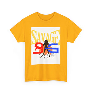 New BIG SHE' "Savage"Unisex Heavy Cotton Tee