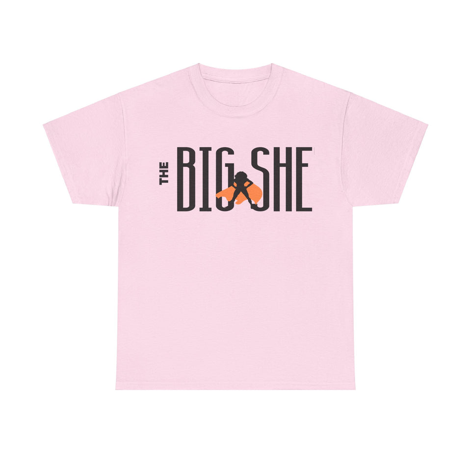 New The BIG SHE' Logo Unisex Heavy Cotton Tee