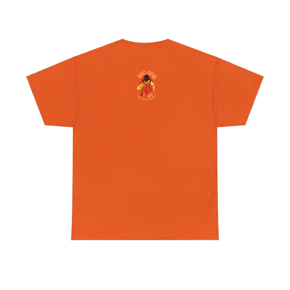 BIG SHE' what Level? Orange Pack Unisex Heavy Cotton Tee