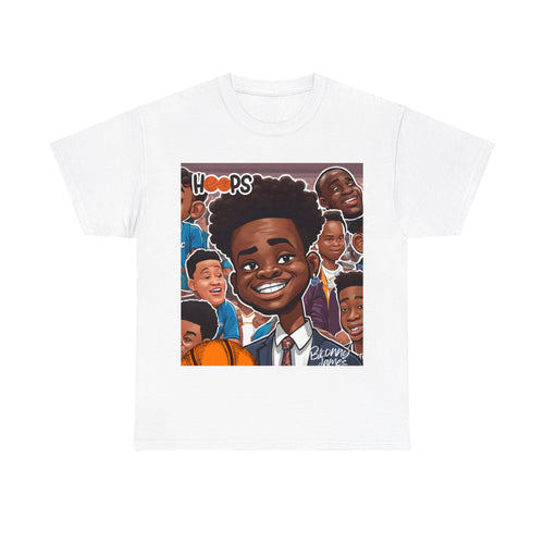 New 🔥 🔥 🔥 Cartoon Bronny James Unisex Heavy Cotton Tee