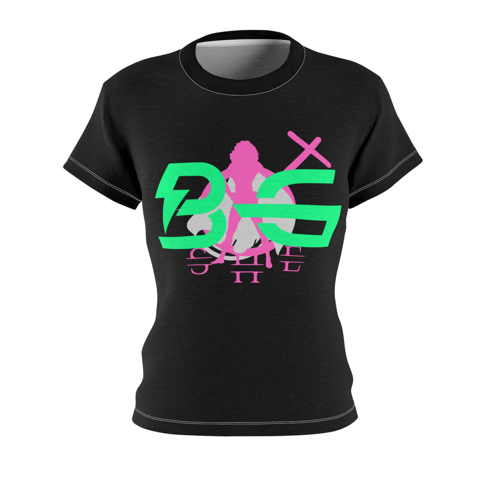 New Brand "BIG SHE" Women's Cut & Sew Tee (AOP)