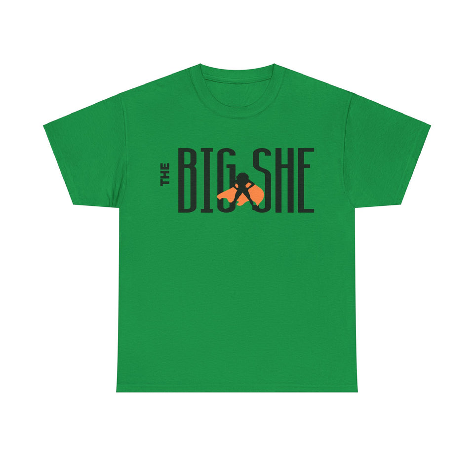 New The BIG SHE' Logo Unisex Heavy Cotton Tee