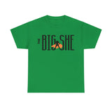 New The BIG SHE' Logo Unisex Heavy Cotton Tee