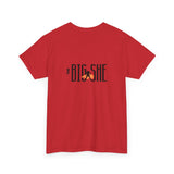 New The BIG SHE' "FACE UP"Unisex Heavy Cotton Tee