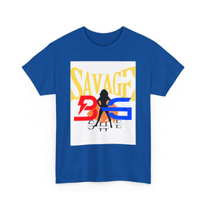 New BIG SHE' "Savage"Unisex Heavy Cotton Tee