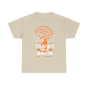 New 🔥 🔥 🔥 "RAy TRaiNs ThE BrIaN" Unisex Heavy Cotton Tee