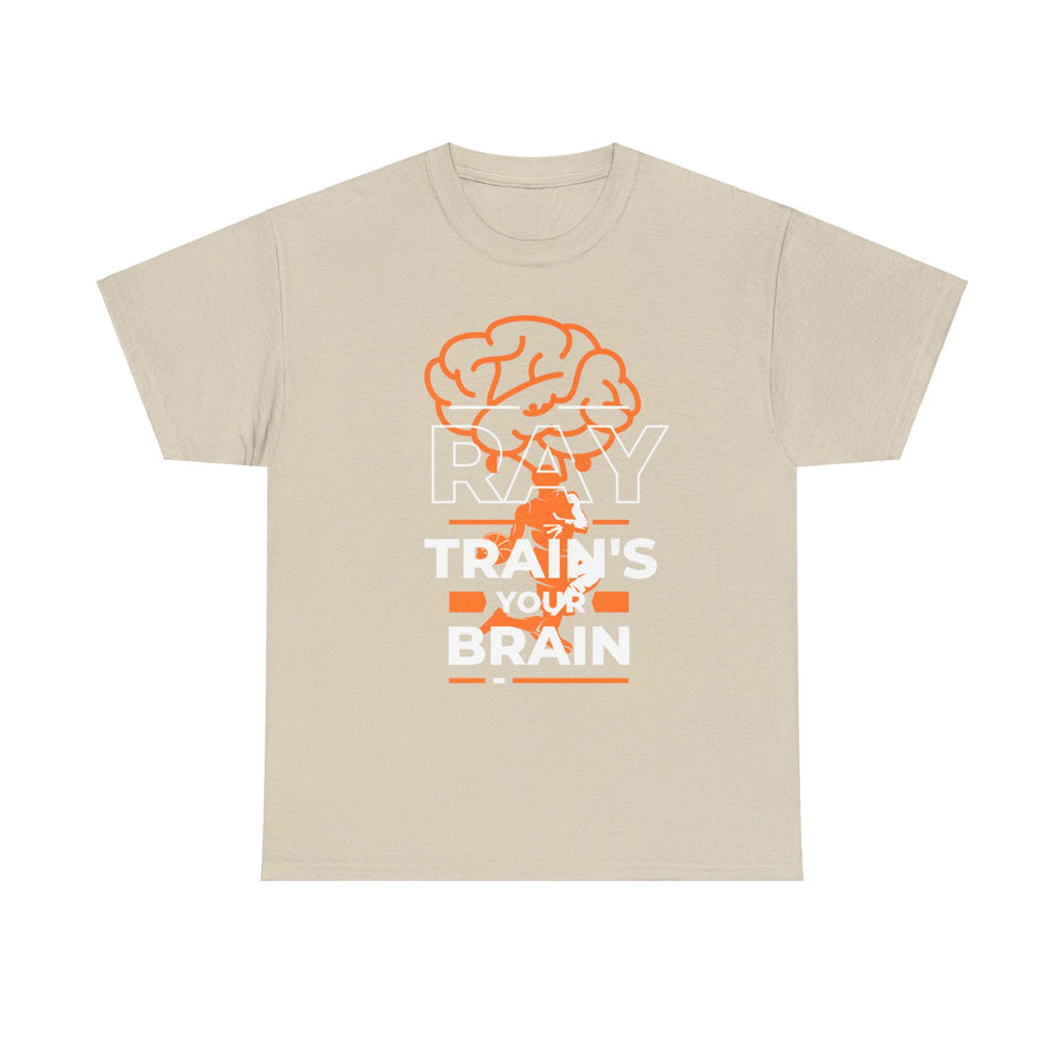 New 🔥 🔥 🔥 "RAy TRaiNs ThE BrIaN" Unisex Heavy Cotton Tee