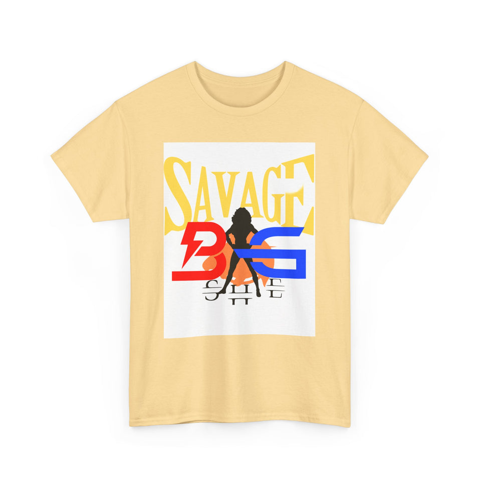 New BIG SHE' "Savage"Unisex Heavy Cotton Tee